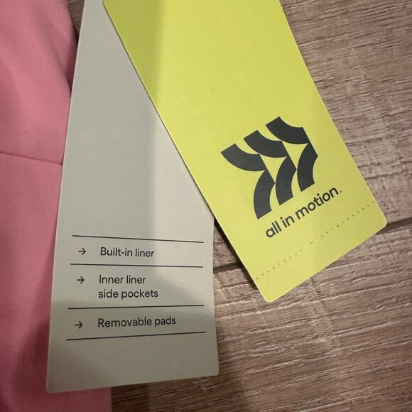 ALL IN MOTION WOMENS PINK WHITE TENNIS GOLF DRESS SKORT LARGE NEW - Picture 6 of 9